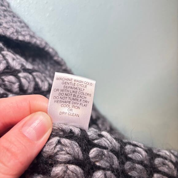 Berretti Made in Italy Chunky Knit Open Front Cardigan Vest | Size Large - Picture 5 of 7